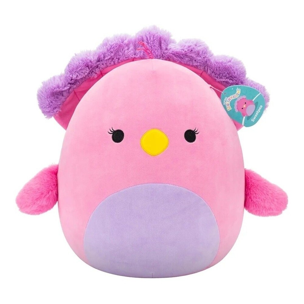 Official Squishmallows 14" SWEETPEA The Pink and Purple Peacock 14-inch NWT